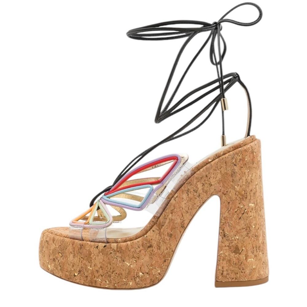 Sophia Webster  Havanna Butterfly Ankle Wrap Platform Sandals NEW EU 36/US 6 - Picture 2 of 13